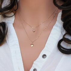 This small 14-karat Real yellow gold puffed heart pendant is a unique piece you'll love to wear! Tiny heart necklace with 14k solid yellow gold baby box chin. Perfect wearing for layered or standing itself. Matching with mother or daughter / tow sister / BFF ★It consists of ... -14kt real gold 11.3x6.3mm heart puffed Charm -14kt real gold 13.8x7.5mm heart puffed Charm attaches onto -14k real gold .1 mm shinny Baby box chain . -Come up with beautiful ribbon gift box and -One set of Care instructi Dainty Heart Pendant Locket Jewelry, Delicate Locket Necklace For Valentine's Day, Valentine's Day 14k Gold Pendant Necklace, 14k Gold Charm Necklace With Delicate Chain For Anniversary, 14k Gold Delicate Chain Charm Necklace For Anniversary, 14k Gold Pendant Charm Necklace For Valentine's Day, 14k Gold Pendant Necklace For Valentine's Day, 14k Gold Jewelry With Delicate Heart Pendant, Fine Jewelry Heart Charm For Anniversary Gift