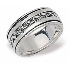 Solid sterling silver Unique Spinner Style Ring 925 hallmark Approx Width 9mm  Sizes  R - Z +2 Brand new and boxed Ring Wedding Band, Silver Spinner Rings, Spinner Ring, Spinner Rings, Sterling Silver Mens, Men's Jewelry Rings, Ring Wedding, Wedding Ring Bands, Jewellery And Watches