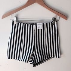 Navy and White Striped Soft Shorts Brand new, never worn! High waisted, soft and comfortable! Must have in your summer warbdrobe! Forever 21 Dresses Soft Shorts, Forever 21 Dresses, 21 Dresses, Navy And White, White Stripe, Casual Shorts, Forever 21, High Waisted, Womens Shorts