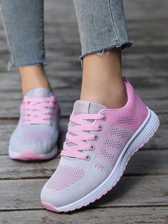 Pink Sporty Collar     Embellished  All Women Shoes Casual Athletic Shoes, Canvas Slip On Shoes, Sport Shoes Women, Casual Sneakers Women, Travel Shoes, Casual Athletic, Kids Beachwear, Work Shoes, Casual Shoes Women