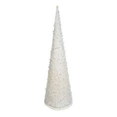 a white christmas tree is shown on a white background