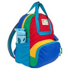 Retro Gadget Atlas Backpack – Mokuyobi Playful Multicolor Outdoor Bag, Playful Multicolor Backpack With Zipper Closure, Multicolor Standard Backpack For On-the-go, Multicolor Color Block Backpack For Everyday Use, Multicolor Color Block Backpack For Travel, Sporty Multicolor Backpack For Back To School, Multicolor On-the-go Backpack With Zipper Pocket, Playful Multicolor Backpack For Outdoor Activities, Sporty Color Block Travel Bag