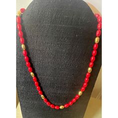 New! Napier Red and Gold Necklace was just added to eBay. Check it out! #eBay #eBaySeller Red Coral Necklaces For Party, Red Coral Necklace For Party, Red Single Strand Long Necklace, Formal Red Coral Beaded Necklace, Festive Red Coral Necklace, Elegant Red Single Strand Necklace, Traditional Red Beaded Necklace For Formal Occasions, Elegant Red Long Beaded Necklace, Elegant Long Red Beaded Necklace