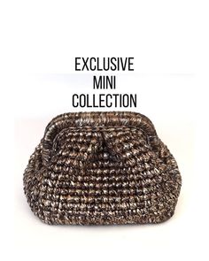 👜 Our metallic hand crochet collection is made from yarn with a luxurious leather feel       The most trending metallic raffia bag of recent times can be a wonderful and different choice for both a daily bag and evening bag  ✔️ Metallic mini clutch bag dimensions          23 cm x 16 cm  🎈A lining  of the appropriate color is sewn into the luxury raffia clutch bag  💫 You can remove the strap whenever you want. You can use it as a clutch bag , when you put the strap back on , you can use it sho Luxury Crochet Pouch Bag For Daily Use, Luxury Brown Crochet Bag With Woven Leather, Brown Luxury Crochet Bag With Woven Leather, Luxury Crochet Pouch Bag For Everyday, Luxury Handmade Crochet Pouch Bag, Elegant Brown Crochet Bag With Woven Leather, Luxury Brown Crochet Woven Bag, Luxury Brown Crochet Bag, Luxury Brown Woven Crochet Bag