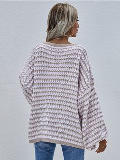 Curate your closet for changing weather with this cute puff sleeve sweater featuring soft knit fabric and an oversize fit for comfortably cozy-chic style. Size Guide: Melina is 5’6” tall, and has a 33.5” bust, 24.8”waist, & 37.4” hips. She is wearing a S / US 4 / AU 8. This sweater is true to size. Material: 100% acrylic Care Instructions: Machine wash / Cold hand wash Pull Oversize, Puff Sleeve Sweater, Cozy Chic, Daily Dress, Dress Jewelry, Beige Sweater, Long Cardigan, V Neck Sweater, Soft Knits