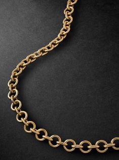 Foundrae's jewellery is designed to become an intrinsic part of its wearer, making this necklace a natural choice for everyday wear. It's comprised of circular 18-karat gold links and can worn alone or layered with the brand's other styles. Brass Link Necklace With Cable Chain, Formal Brass Jewelry With Cable Chain, Luxury Gold Necklace With Rolo Chain, Luxury Round Delicate Chain Necklace, Luxury Delicate Chain Necklace, Formal Brass Necklaces With Cable Chain, Timeless Rolo Chain Necklace For Formal Occasions, Everyday Luxury Gold Chain Necklace, Timeless Formal Necklace With Rolo Chain