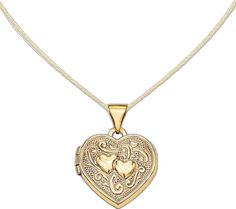 Peoples Jewellers, Small Photos, Heart Locket, Side By Side, Rope Chain, Necklace Designs, Spring Rings, Locket, Types Of Metal