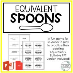 the equivalient spoons game for students to play