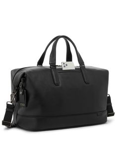 Modern Duffle Bag With Leather Trim For Business, Modern Business Duffle Bag With Leather Trim, Modern Black Duffle Bag For Formal Occasions, Modern Black Formal Duffle Bag, Modern Duffle Bag For Daily Use, Tumi Bags, Anti Theft Bag, Lightweight Luggage, Leather Duffel Bag