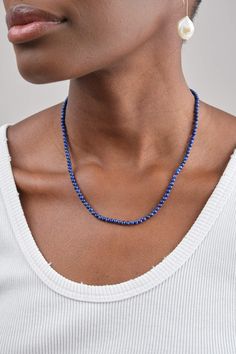 Beatrice Valenzuela Lapis Lazuli Necklace Lapiz Lazuli Necklace, Ocean Collection, Blue Crafts, Lapis Necklace, Summer Ocean, Lapis Lazuli Jewelry, Shade Of Blue, 2024 Style, Lapis Lazuli Necklace