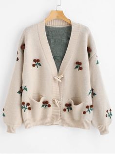 Sweater Designs, Cardigan Design, Embroidery Sweater, Sweaters And Cardigans, Mode Hijab, 가을 패션, Kawaii Clothes