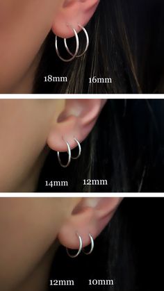 1 Pair Sterling Silver Small Endless Hoop 18mm, 16mm, 14mm, 12mm, 10mm EARRINGS ARE NOT EXCHANGEABLE OR REFUNDABLE Available in 14K gold filled: https://etsy.me/2BYJ5Zo Available in rose gold: https://etsy.me/2y4uxol HOW TO VIDEO (for our smaller hoops) available here: https://www.youtube.com/watch?v=fDYJ-lzhXnA Quantity : 2 pieces - 1 pair Material : Sterling Silver Dimension : 18mm, 16mm, 14mm, 12mm, 10mm Thickness: 1.25mm Surface : shiny silver Please ask for larger quantities if would like m Adjustable Huggie Earrings, Simple Round Cartilage Earrings With Ear Wire, Simple Round Nickel Free Cartilage Earrings, Everyday Nickel-free Round Huggie Earrings, Simple Round Hypoallergenic Cartilage Earrings, Simple Hypoallergenic Round Cartilage Earrings, Simple Round Nickel-free Cartilage Earrings, Nickel-free Round Simple Cartilage Earrings, Simple Nickel-free Round Cartilage Earrings