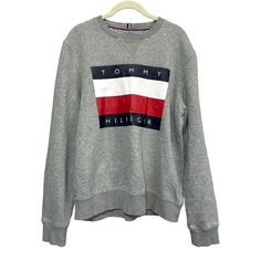 Super Nice Classic Tommy Sweatshirt! Measurements Consistent With A Men’s Size Medium But Certainly Could Be Worn By Anyone. (Armpit To Armpit = 19”; Length About 25.5”). Grey With Large Logo On Front, Plain On Back. Soft Fleece Interior. Cotton / Polyester Blend. No Flaws Notedpossibly New Without Tagsthe Plastic “Remove Before Wearing/Washing” Is Still Attached On Interior. Tommy Hilfiger Crewneck, Tommy Hilfiger Sporty Cotton Sweatshirt, Tommy Hilfiger Streetwear Sweatshirt, Tommy Hilfiger Men's Cotton Hoodie, Tommy Hilfiger Cotton Crew Neck T-shirt, Tommy Hilfiger Graphic Print Crew Neck T-shirt, Blue Grey, Tommy Hilfiger, Crew Neck Sweatshirt