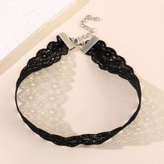 Fabric Choker Necklace. New In Packaging. Sizing Chart Is In The Photos. Trendy Adjustable Black Choker, Trendy Black Adjustable Choker, Adjustable Black Choker For Party, Chic Adjustable Black Choker, Chic Black Party Choker, Trendy Black Choker For Gift, Black Jewelry With Black Ribbon For Party, Trendy Black Necklace Fashion Accessory, Trendy Black Necklace As Fashion Accessory