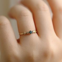 Bluebird Ring, Blue Diamond Ring, Diamond Ring, Three Stone Ring, Engagement Ring, Wedding Ring, Proposal Ring, Gold Ring, Silver Ring, Gift - Etsy Simple Engagement Rings Blue, Proposal Ring Gold, Ring Three Stone, Blue Engagement Ring, Ring Proposal, Blue Diamond Ring, Gold Promise Rings, Simple Engagement Rings, Three Stone Ring