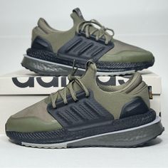 Adidas X_plr Boost Men's Sneaker Condition: New With Tags Color: Olive Strata / Shadow Olive / Black Sizing: Men Item: Id9583 Regular Fit Lace Closure Cordura Textile Upper Boost Midsole Torsion System Rubber Outsole Adidas Post Move Mid, Adidas Boost Shoes Mens, Shoes Adidas, Lace Closure, Mens Shoes Sneakers, Adidas Shoes, Black Green, Adidas Men, Men's Shoes