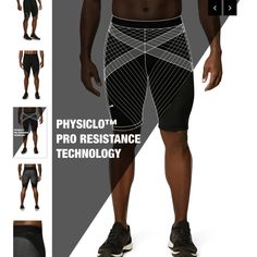 New Physiclo Mens Resistance Compression Workout Shorts Black/Gray Size S Nwt. New With Tags. Size Small. Black. These Compression Shorts Add Resistance To Your Muscle For Better Workout Results. Moisture Quicking. Small Zip Pocket In The Back For Your Things. Gray Compression Athletic Shorts For Running, Gray Compression Running Shorts, Black Running Activewear Short Leg, Black Technical Sports Shorts, Black Short Leg Activewear For Running, Technical Black Gym Shorts, Technical Black Shorts For Gym, Black Technical Gym Shorts, Black Technical Shorts For Gym