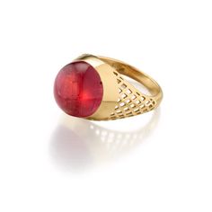 Material: 18k yellow gold

Stone Type/Carat Weight: Pink Tourmaline 10.53cts

Dimensions: 0.5” width Pink Tourmaline Jewelry, Pinky Finger, Swords Medieval, Everyday Ring, Tourmaline Jewelry, Everyday Rings, Gold Stone, Pink Ring, Pinky Ring