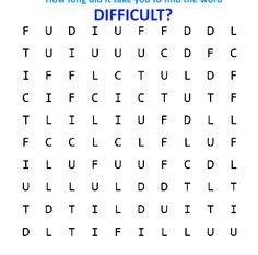 the word difficult worksheet for kids to learn how to write and use it