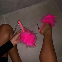 Feather Perspex Heels Perspex Heels, Clear High Heels, Look Rose, Dr Shoes, Toe Slippers, High Heel Slippers, Red High Heels, Slides Women, Heel Slippers