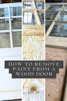 how to remove paint from a wood door