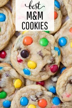 the best m & m cookies with m and m candies