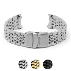 Material: Stainless Steel Compatibility: Designed for use with Seiko SKX007 Lug width: 22mm Total Length: 182mm Thickness: 4mm FREE set of spring bars included Product color may differ from picture depending on computer/mobile screen. SKU: m.sk10  The Beads of Rice Bracelet for Seiko SKX007 is a luxurious and vintage-inspired accessory to enhance your Seiko watch. With end links fitted to the SKX007, this bracelet is adorned with a tailored beads of rice pattern and features a combination of bot Adjustable Round Metal Watch Accessories, Modern Adjustable Round Watch Bands, Adjustable Round Metal Watch Bands, Durable Silver Watch Accessories For Gift, Durable Silver Stainless Steel Watch Accessories, Durable Stainless Steel Silver Watch Accessories, Durable Adjustable Silver Watch Accessories, Adjustable Silver Jubilee Bracelet Watch Bands, Silver Watch Band With Bracelet Strap For Outdoor