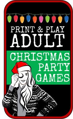 the christmas party games are available for adults and children to play on their own television