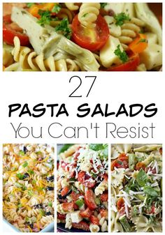 pasta salads you can't resist cover art for the book 27 pasta salads you can't resist