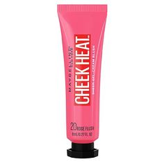 Warm up your cheeks with our new Cheek Heat Gel-Cream Blush! Create a sheer flush of color instantly with this oil-free, water-based formula that glides onto the skin leaving behind a soft natural-looking dewy finish. Its infused with soft colorful pigments for a buildable blush that you can tone up or down for a natural flushed effect. Simply layer it for the blush look you love. Available in six new blush shades and tubes: available in Nude Burn, Pink Scorch, Rose Flush, Coral Ember, Fuchsia Maybelline Cheek Heat, Blush On Cheeks, Maybelline New York, Cream Blush, Aftershave, Mens Skin Care, Christina Aguilera, Blush Roses, Rimmel