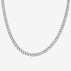 Included: 1 Chain(s)Features: Nickel FreeJewelry Closure: Lobster ClaspLink Construction: HollowStone: No StoneMetal Color: WhiteChain Length: 18 InchChain Width: 6.15 MillimetersMetal: Sterling SilverChain Construction: CubanCare: Polishing ClothCountry of Origin: Imported Cuban Chain Necklace, Curb Chain Necklace, Watch Chain, Sterling Silver Mens, Necklace Size, Cuban Chain, Curb Chain, Silver Man, Sterling Silver Chain