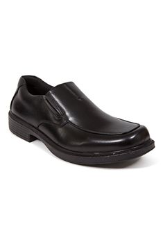 Designed to be easy to wear, the Coney is a men's wardrobe staple for the work day and formal occasions alike. Made from sleek simulated leather in a classic moc-toe design, this slip-on shoe looks good and wears comfortably. Elastic gore inserts make it effortless to slip on and off, and light padding around the collar and a memory foam insole feel soft and supportive against the foot.MEMORY FOAM COMFORT: Professional style on the outside with secret slipper-like comfort insideEASY TO WEAR: Flexible gore inserts make it easy to step inAIRPORT FRIENDLY CONSTRUCTION: No metal shank and comfortable to wear for many hoursDURABLE FOR THOSE TOUGH ON THEIR SHOES: A durable lightweight PU outsole is built to be both flexible and sturdy for stability and comfort.WHEN COMFORT COUNTS, WE'RE THERE: D Deer Stags, Professional Style, Professional Fashion, Men's Wardrobe, Toe Designs, Formal Occasion, Slip On Shoes, Wardrobe Staples, Memory Foam