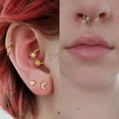 Gold Septum Ring, Gold Septum, Septum Piercing Jewelry, Daith Earring, Piercing Tragus, Ring Piercing, Tragus Conch, Earring Hoop, Daith Earrings