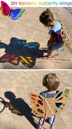 Diy Rainbow, Beach Ideas, Kids Beach, Beach Hacks, Rainbow Butterfly, Crafty Kids, Toddler Learning Activities, Toddler Fun, Butterfly Wing