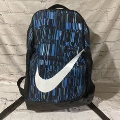 New Kids Nike Backpack Brasilia School Bag Blue Dimension Approx 16” X 12” X 5” Thanks For Looking. Blue Student Backpack, Blue Standard Backpack For School, Blue Rectangular Backpack For Students, Blue Bags For Back To School, Blue Functional School Backpack, Functional Blue School Backpack, Blue Functional Rectangular Backpack, Functional Blue Rectangular Backpack, Blue Rectangular Bag For School