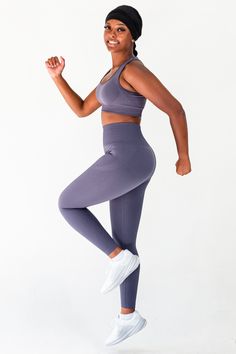 The Nautilus Seamless Legging in Cobalt is designed to enhance your active lifestyle. The high-waist compression waistband provides a secure fit and the subtle contouring accentuates your curves. The full-length design is versatile for any workout or activity. Made with seamless technology, these leggings stretch to hug your body for a comfortable fit and unrestricted movement. The fabric is soft to the touch and quick to dry, making it perfect for everyday wear. Experience the ultimate in comfort and performance with the Nautilus Seamless Legging. Material: 87% Nylon & 13% Spandex GSM: 280G Model is 5'9" and wears a size M Women's Workout Plan, The Nautilus, Seamless Sports Bra, Seamless Leggings, Female Athletes, Nautilus, Active Lifestyle, Sporty Style, White Shop