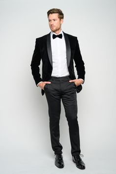 Black Slim Fit Dress Pants, Shawl Lapel Tuxedo, Black Suit Men, Velvet Shawl, Slim Fit Tuxedo, Slim Fit Dress Pants, Black Tux, Lapel Jacket, Slim Fit Jackets