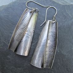 Long Earrings Rustic Sterling Silver Curl Swirl Artistic Shoulder Dusters Artistic Design Drop Earrings, Unique Spiral Earrings, Unique Artistic Drop Earrings, Artistic Hand Forged Sterling Silver Earrings, Fusion Style Hand Forged Drop Earrings, Handmade Fusion Style Long Drop Earrings, Artsy Hand Forged Earrings As Gift, Artsy Hand Forged Earrings For Gift, Handmade Fusion Long Drop Earrings