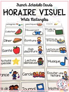 french language worksheet with pictures and words to help students learn how to use them