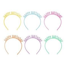 Band Thickness: 0.25" Size: One Size Fits Most Color: Blue, Pink, Green & Orange Age Grade: 4+ Quantity: 6 Create a fun party environment by handing out these Happy Birthday Headbands! These cute headbands feature a thin base and promote the phrase "Happy Birthday" in bold print at the top. They come in six solid colors for you to choose from. Celebrate your loved one's birthday with these quirky party favors! Baking Party Favors, Birthday Headband, Cute Headbands, Grade 4, Bold Prints, Green Orange, Best Part Of Me, Green And Orange, First Birthdays