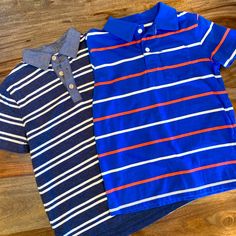 2 Adorable Cat And Jack Collared T-Shirts. Look Brand New. Playful Collared Blue Tops, Playful Blue Collared Top, Cat Top, Cat And Jack, Collar Tshirt, Collared Shirt, Cat & Jack, Collar Shirts, Shirt Sleeves