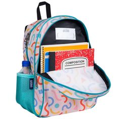 Your child will be the talk of the playground with Wildkin's 15 Inch School Backpack! Eye-catching patterns and a functional design come together to make this backpack for boys, and girls a fun addition to your child’s school and travel essentials. Two padded, adjustable shoulder straps and a padded back provide a comfortable wear, while the durable top handle is perfect for hanging in a locker before heading to class. We’ve designed our 15-Inch toddler backpack for school to withstand even the Kids Backpack Boys, Backpack For School, Toddler Backpack, Kids Backpack, Boys Backpacks, Travel School, School Backpack, Kids Backpacks, School Backpacks