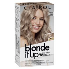 PRICES MAY VARY. TONES BLEACHED, HIGHLIGHTED, LIGHT BLONDES: Tone color-treated blondes, bleached blondes, natural light blondes, highlights and balayage – whether you colored at home or at the salon. 0% AMMONIA: Get soft hues with a big impact, reduced brassy tones, shine and a sheer veil of color for up to 3 weeks WITH CRYSTAL FINISH TREATMENT: Get high-gloss shine that will magnify your blonde and leave your hair feeling incredibly smooth and conditioned SHEER VEIL OF COLOR: The Luminous Pear Purple Hair Toner, Clairol Hair Color, Clairol Hair, Glow Toner, Sheer Veil, Pearl Blonde, Beach Curls, Temporary Hair Dye, Demi Permanent