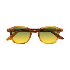 Unisex striped amber square full-rim sunglasses frames with spring hinges are available in variety of colors to match any outfit. These affordable qualified retro-vintage gradient sunglasses include free single-vision prescription green / yellow gradient lenses with AR and 100% UV protection, a case and a cleaning cloth. Keyhole bridges are their characteristics. Bifocal and progressive lenses are supported. Make your mark with these on-trend glasses that redefine retro fashion. Made from premiu Trend Glasses, Yellow Gradient, Progressive Lenses, Gradient Sunglasses, Make Your Mark, Classic Collection, Cleaning Cloth, Green Yellow, Snug Fit