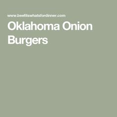 the words okhloma onion burgers written in white on a light green background