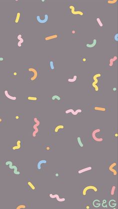 an image of colorful sprinkles on a gray background with the words geo