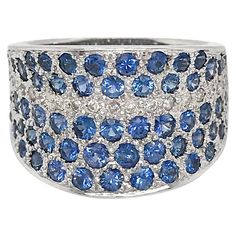 18k White Gold Sapphire: 2.0 ct twd (estimated) Diamond: 0.20 ct twd Ring Size: 6.5 Total Weight: 12.7 grams White Gold Sapphire, Sapphire And Diamond Ring, Sapphire Diamond Ring, Sapphire Diamond, Decorative Bowls, Diamond Ring, Jewelry Rings, Sapphire, Ring Size