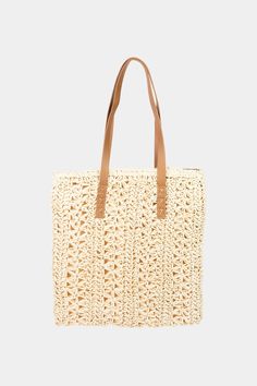 Fame Straw Braided Tote Bag - Body By J'ne Casual Tote Bag, Medium Handbags, Straw Tote Bag, Straw Tote, Vegan Fashion, Casual Tote, Summer Ready, Bag Bag, Accessories Bracelets