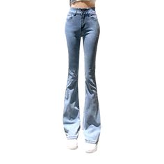 Take your laid-back trend to the next level with the 2023 Spring-Summer Collection push-up jeans for women. Combining a high-waist fit, sleek rock-washed look, and steady zipper & buttons closure, these jeans offer a unique blend of both style and comfort. Put on these jeans and feel the confidence of a powerful trendsetter!Distinctive Features: Street Style: Show off your city flair with the perfect cut of the 2023 Spring-Summer Collection push-up jeans. Bootcut Fit: Get the perfect look with t White Jeans Men, Yellow Denim, Jeans Street Style, Street Trends, Jeans Bootcut, Jeans For Women, Edgy Look, City Style, Bell Bottoms