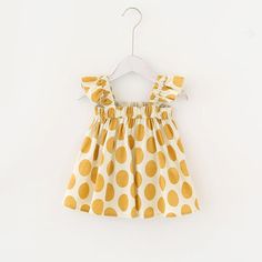 Britta Dots Sleeveless Ruffle Top - MomyMall 18-24 Months / Yellow Cute Polka Dot Sleeveless Top, Polka Dot Sleeveless Cotton Top, Sleeveless Polka Dot Cotton Tops, Sleeveless Polka-dotted Cotton Top, Linen Shorts, Ruffle Top, 100 Percent, Beach Trip, Summer Wardrobe